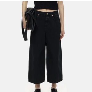CLOSED Lyna Wide Leg Denim - BLACK - 24
